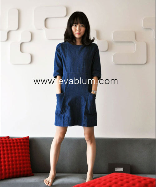 2013 S/S New Denim One-piece Dress Made in Korea